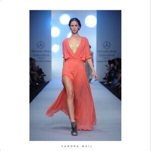 Sandra Weil Pink Silk Gown